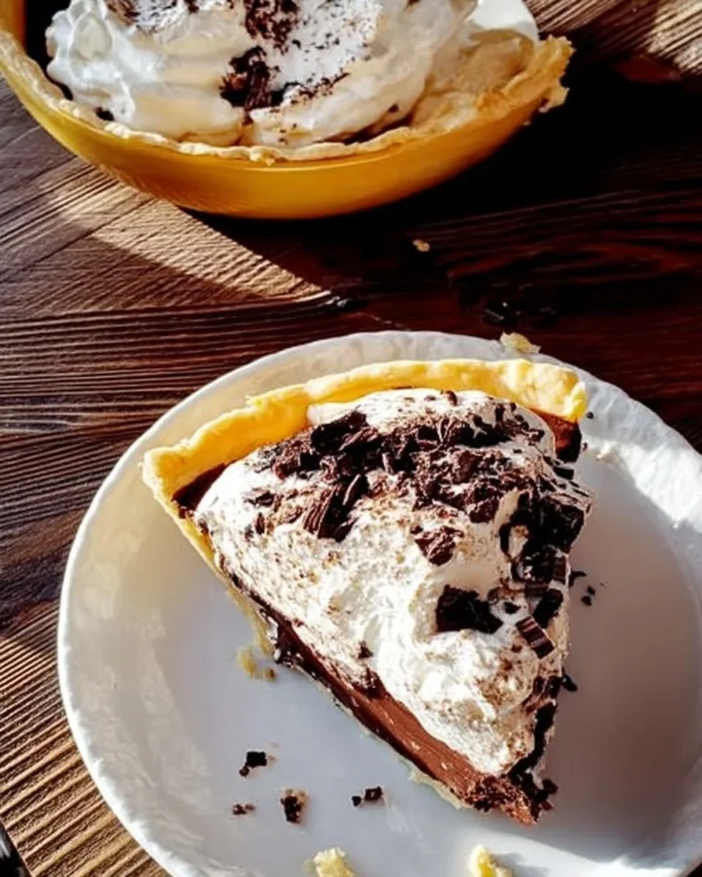 Tarte au chocolat et à la crème, un dessert gourmand et fondant.