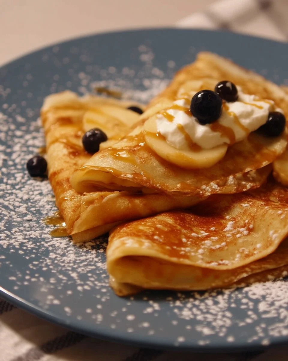Recette de fines crêpes délicieuses et légères pour votre petit déjeuner