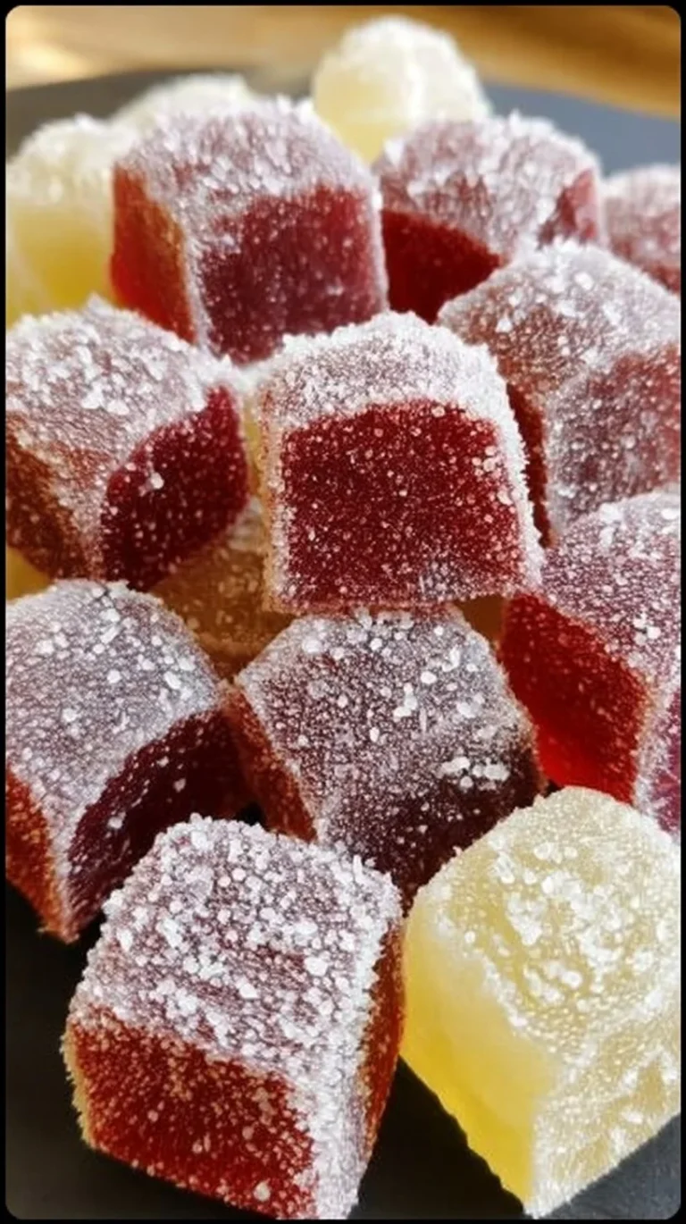 Pâtes de fruits maison faites avec des fruits naturels et savoureux