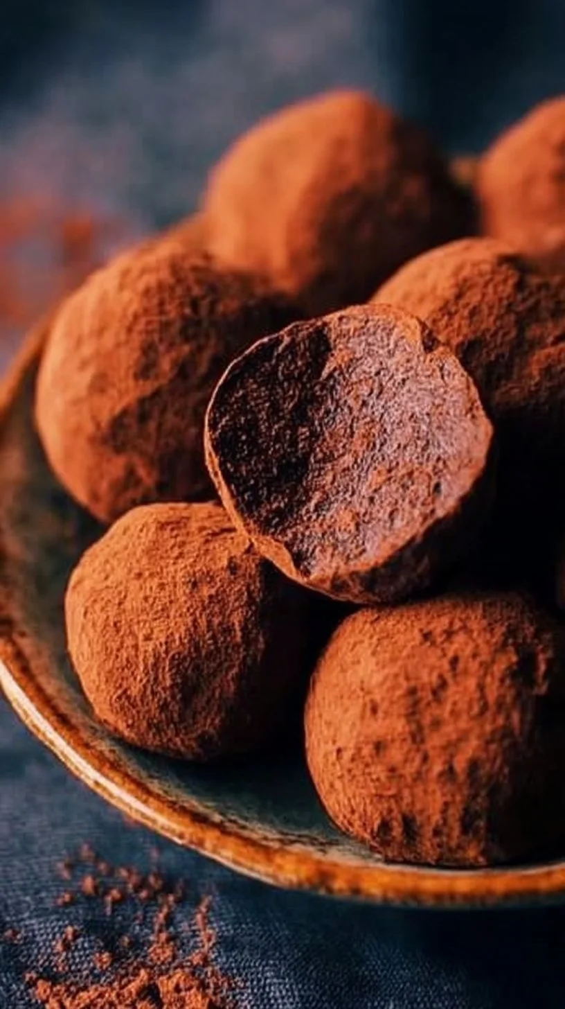 Assortiment de truffes au chocolat faites maison