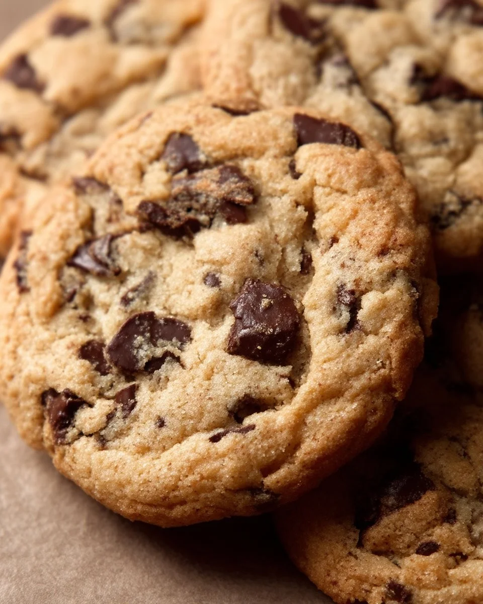 Biscuits moelleux aux brisures de chocolat, recette légère et savoureuse.