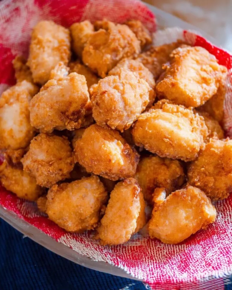 Bouchées croustillantes de poulet frit servies avec sauce