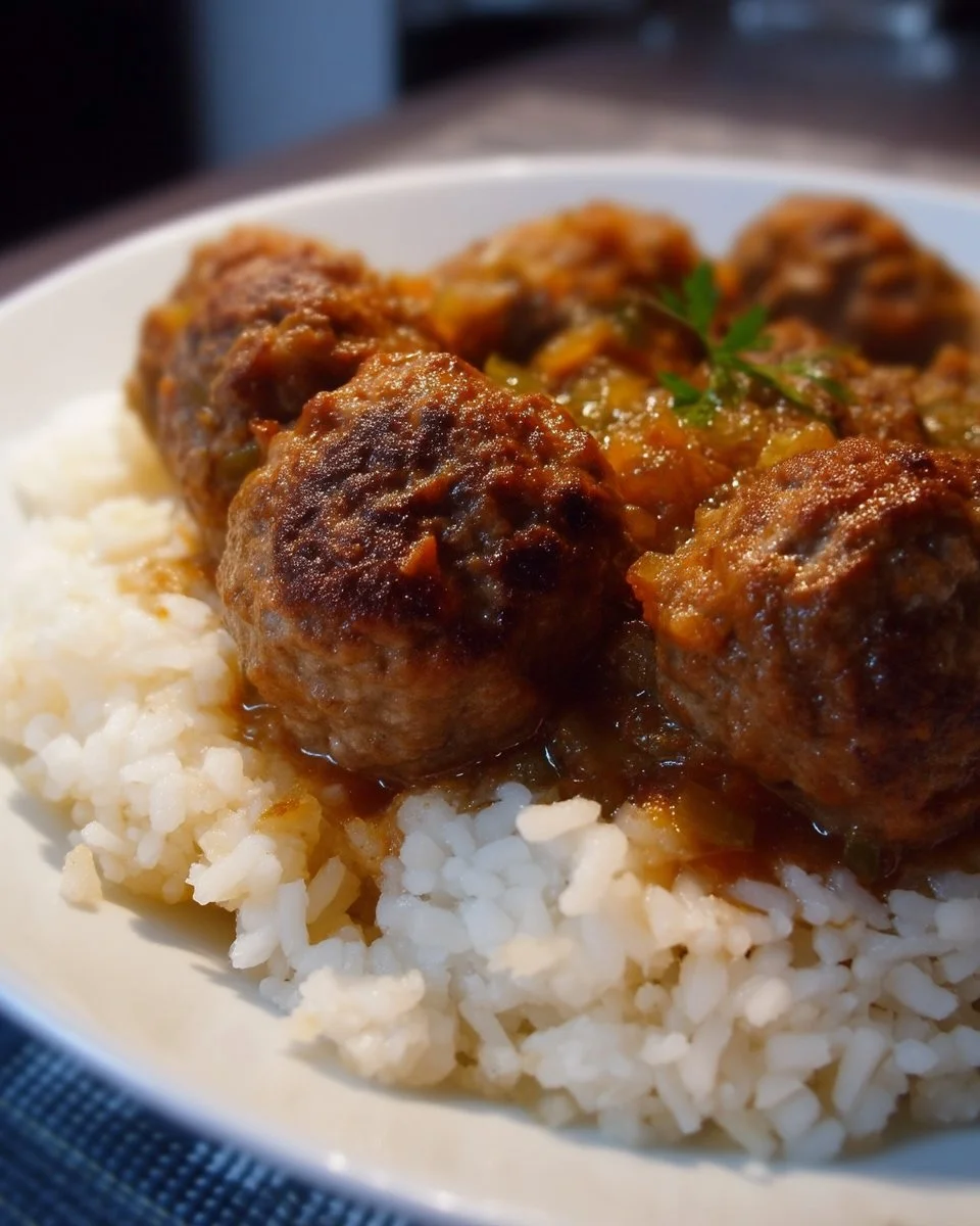 Savoureuses Boulettes d'Ariane servies avec une garniture colorée.