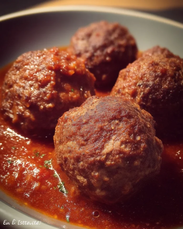 Boulettes Épicure servies avec des légumes frais et une sauce délicieuse.