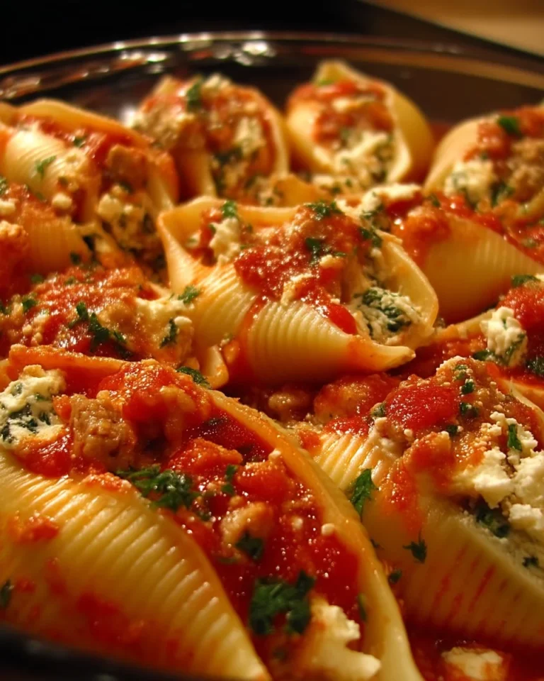 Coquilles farcies garnies de fruits de mer et de légumes frais