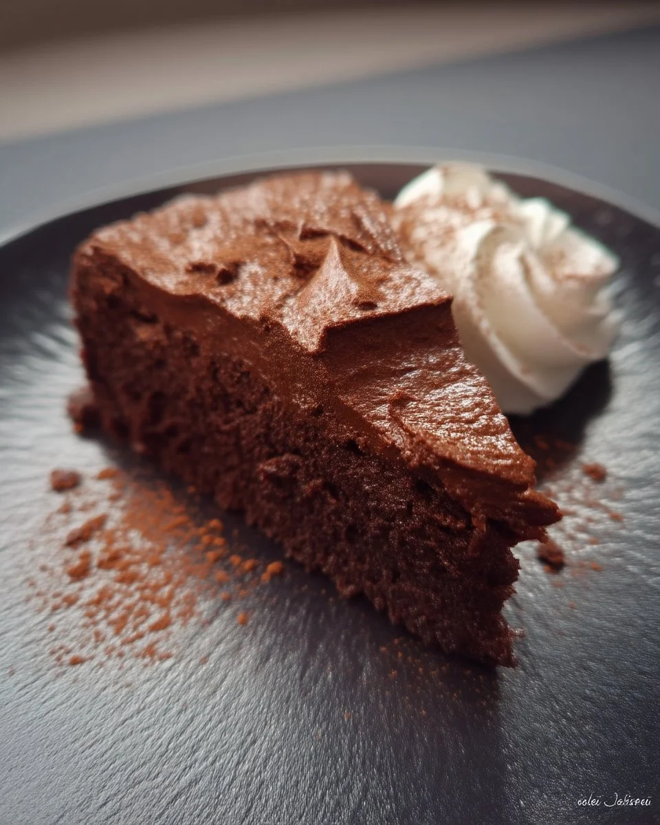 Gâteau au chocolat Matilda avec une texture riche et moelleuse