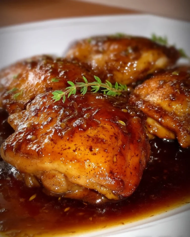 Hauts de cuisses de poulet au sirop d'érable cuisinés dans une mijoteuse