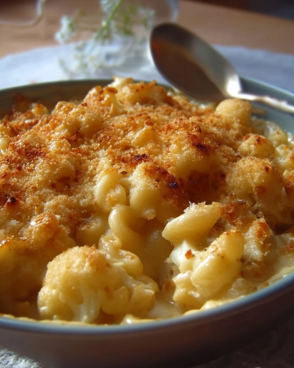 Macaroni au fromage allégés au chou-fleur, plat savoureux et sain