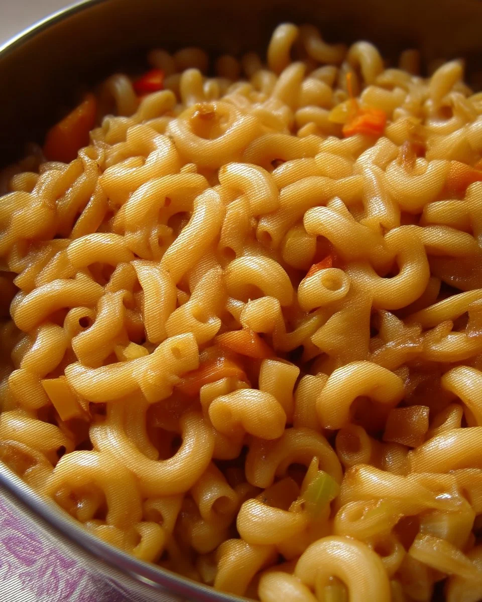 Recette de macaroni chinois végétarien savoureux et coloré