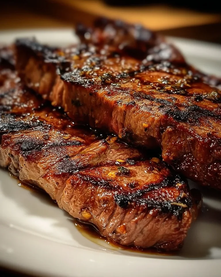 Marinade savoureuse pour steak avec ingrédients frais et aromatiques