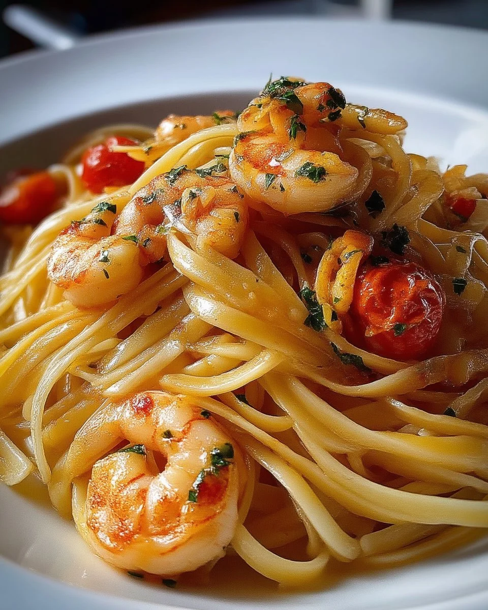 Linguine Gorgées de Crevettes