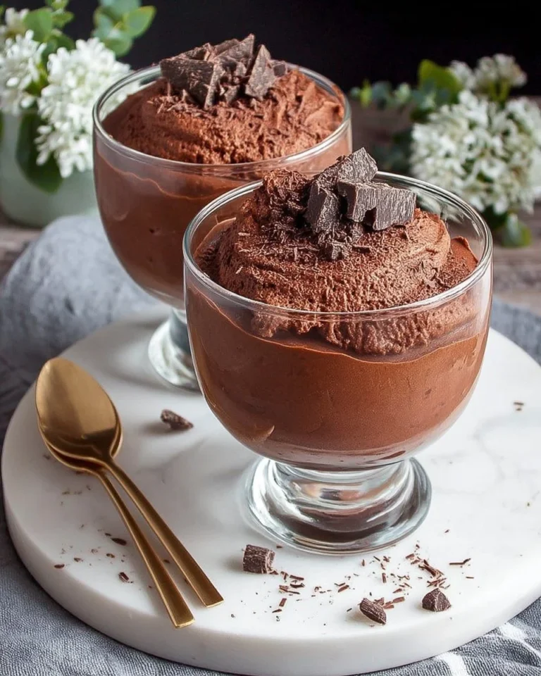 Mousse au chocolat intense avec mascarpone, un dessert délicieux et crémeux