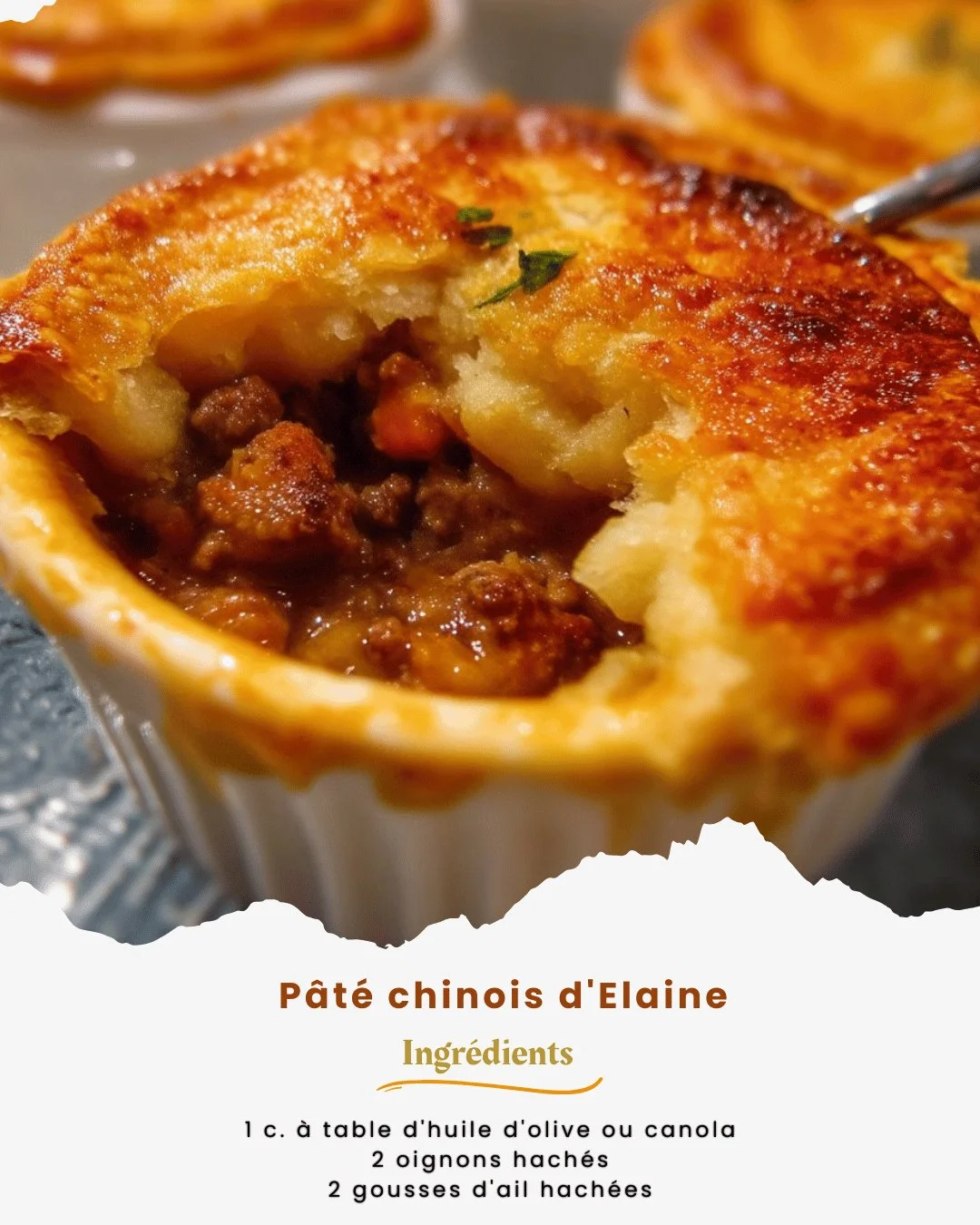Pâté chinois d'Elaine, un plat réconfortant avec viande hachée et purée