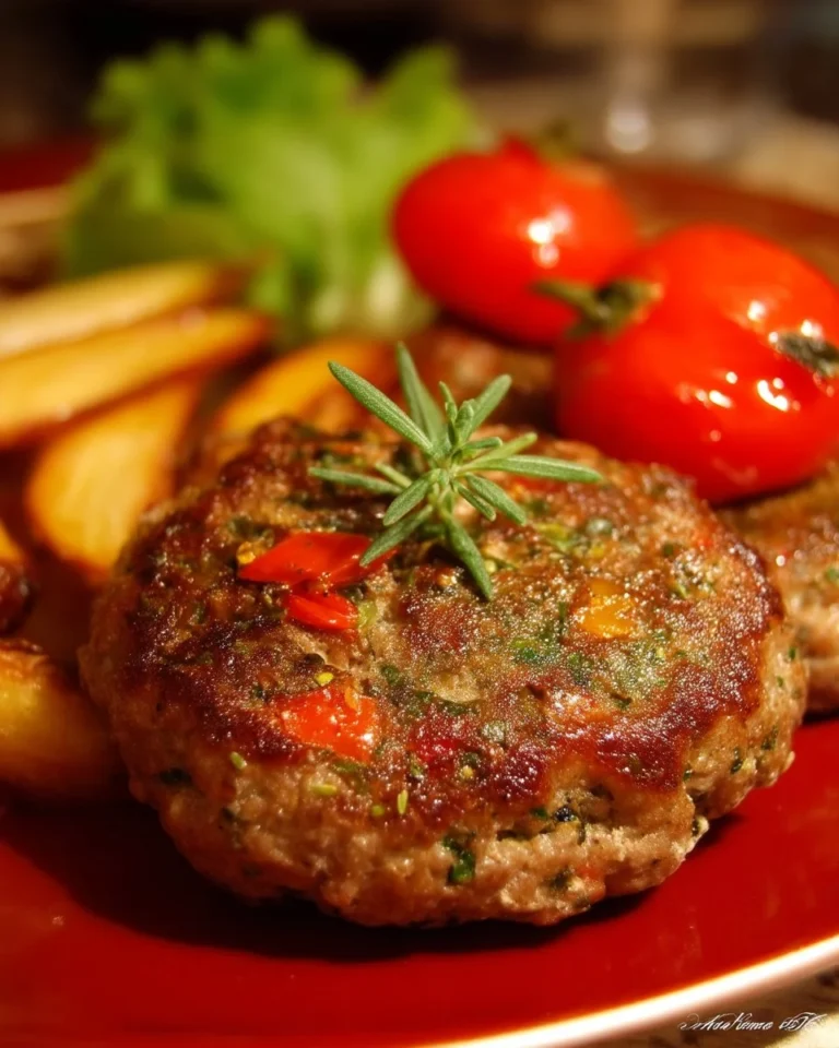 Pâtés de boeuf haché aux tomates, un plat délicieux et réconfortant