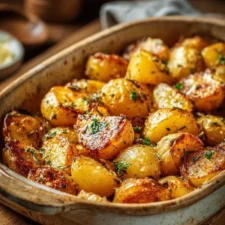 Pommes de terre au beurre fondu, ail et persil-image