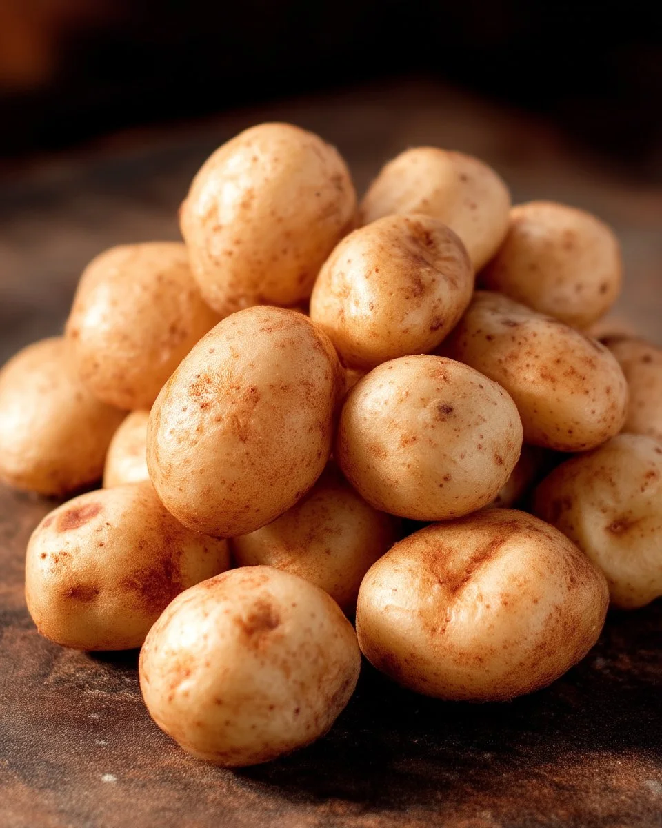 Pommes de terre grelot dorées au four, croustillantes et savoureuses.