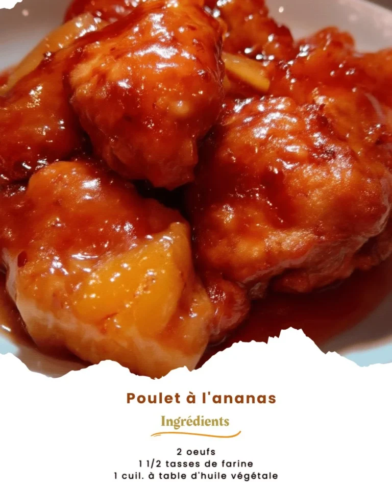 Recette de Poulet à l'ananas, un plat sucré-salé délicieux