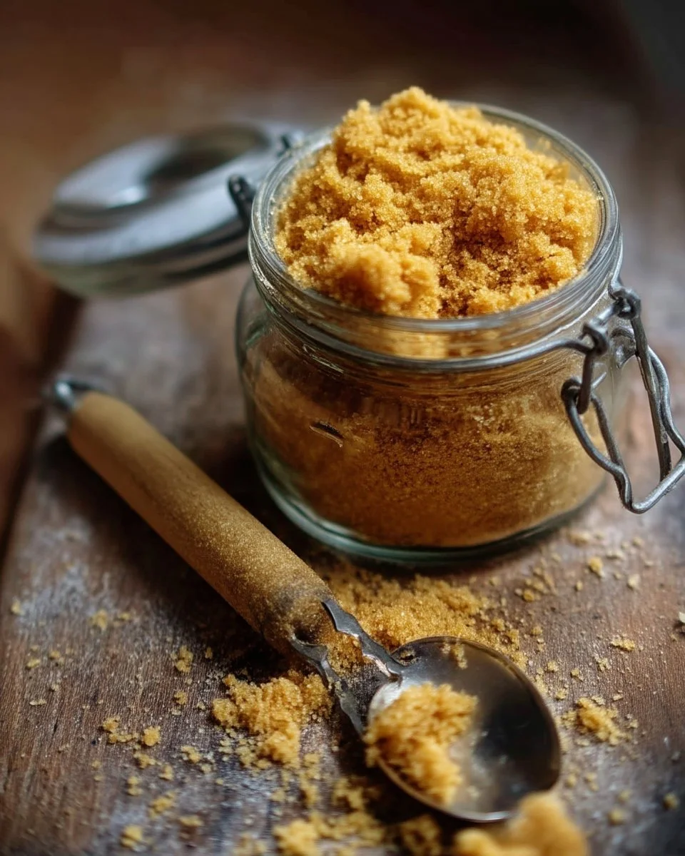 Préparation de cassonade maison avec des ingrédients naturels.