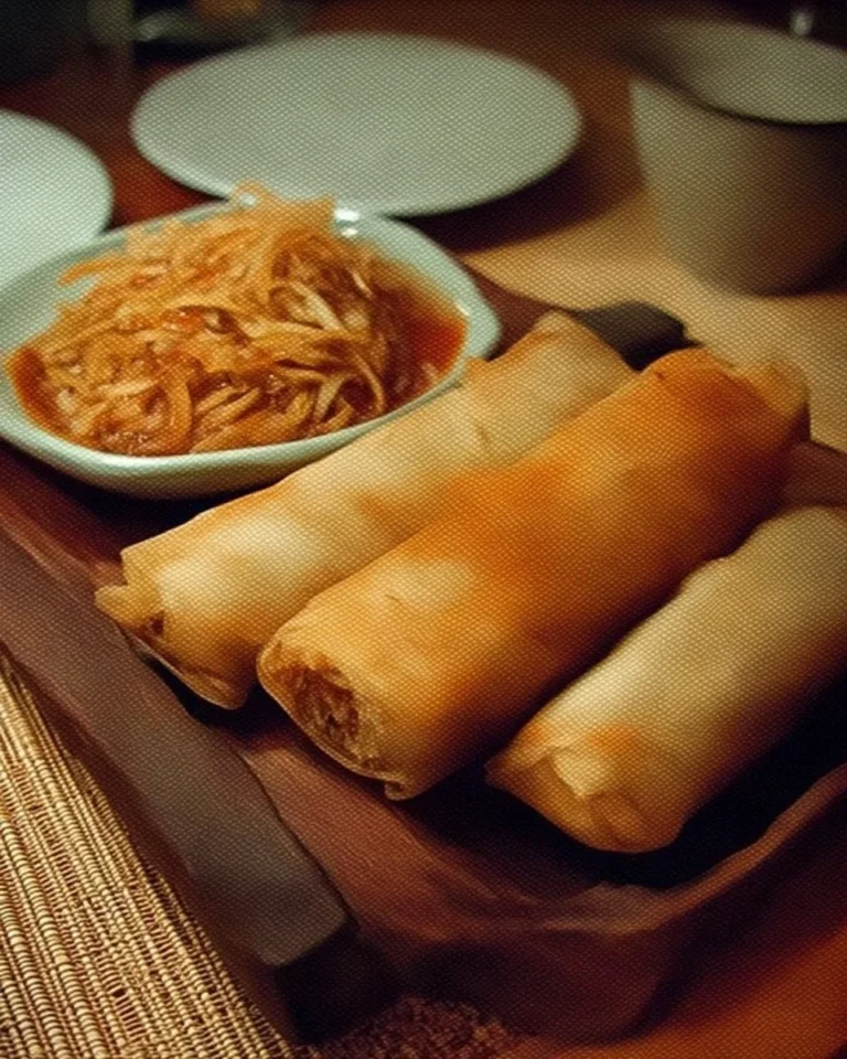 Rouleaux de printemps au poulet en pâte phyllo croustillants et savoureux