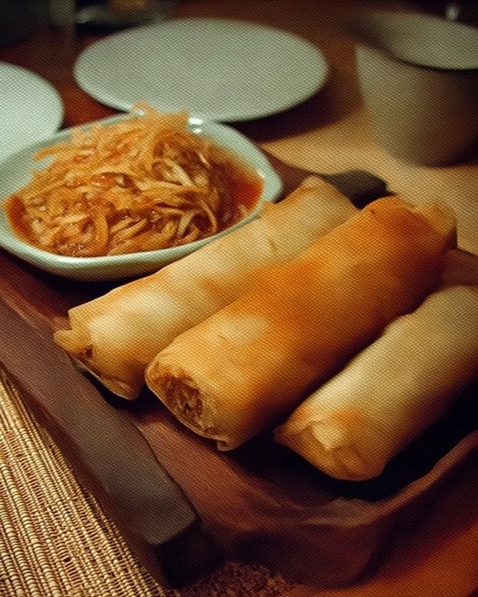 Rouleaux de printemps au poulet en pâte phyllo croustillants et savoureux
