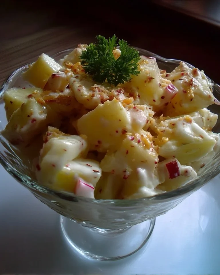 Une salade de pommes colorée et appétissante, idéale pour un repas léger.