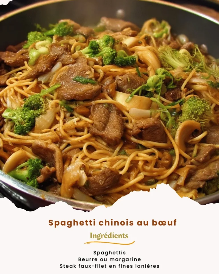 Spaghetti chinois au bœuf, recette savoureuse et originale