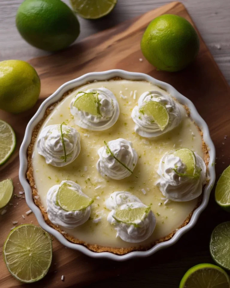 Tarte à la lime SANS CUISSON, dessert frais et facile à préparer
