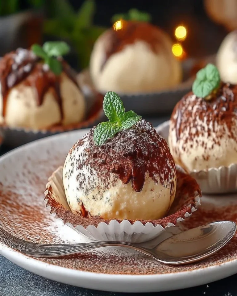 Recette de tiramisu en boules fondantes délicieuses et crémeuses