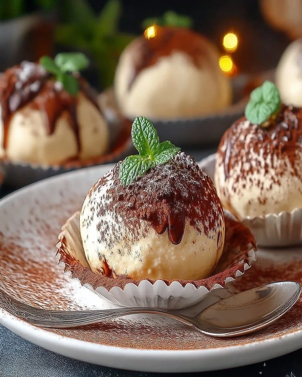 Recette de tiramisu en boules fondantes délicieuses et crémeuses