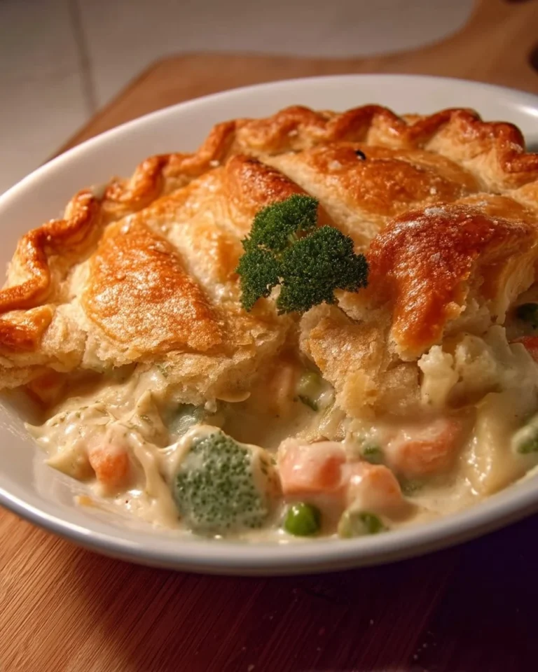 Tourte à la dinde et aux légumes, un plat savoureux et réconfortant.