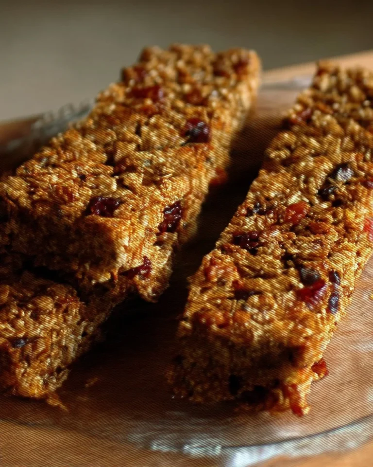 Barre déjeuner pomme et canneberge, un en-cas nutritif et savoureux.