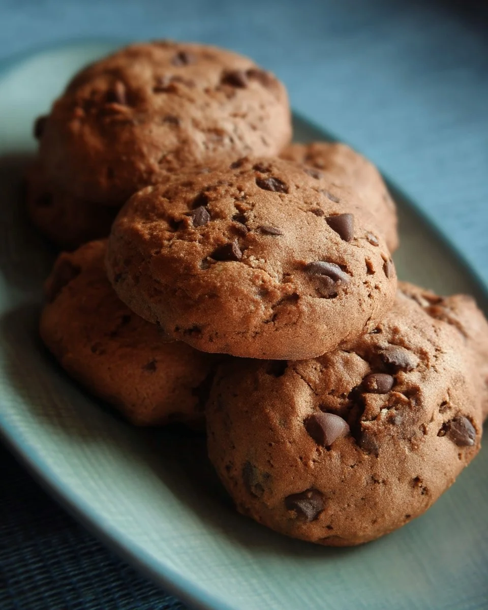 Biscuits croustillants aux brisures de chocolat fondu