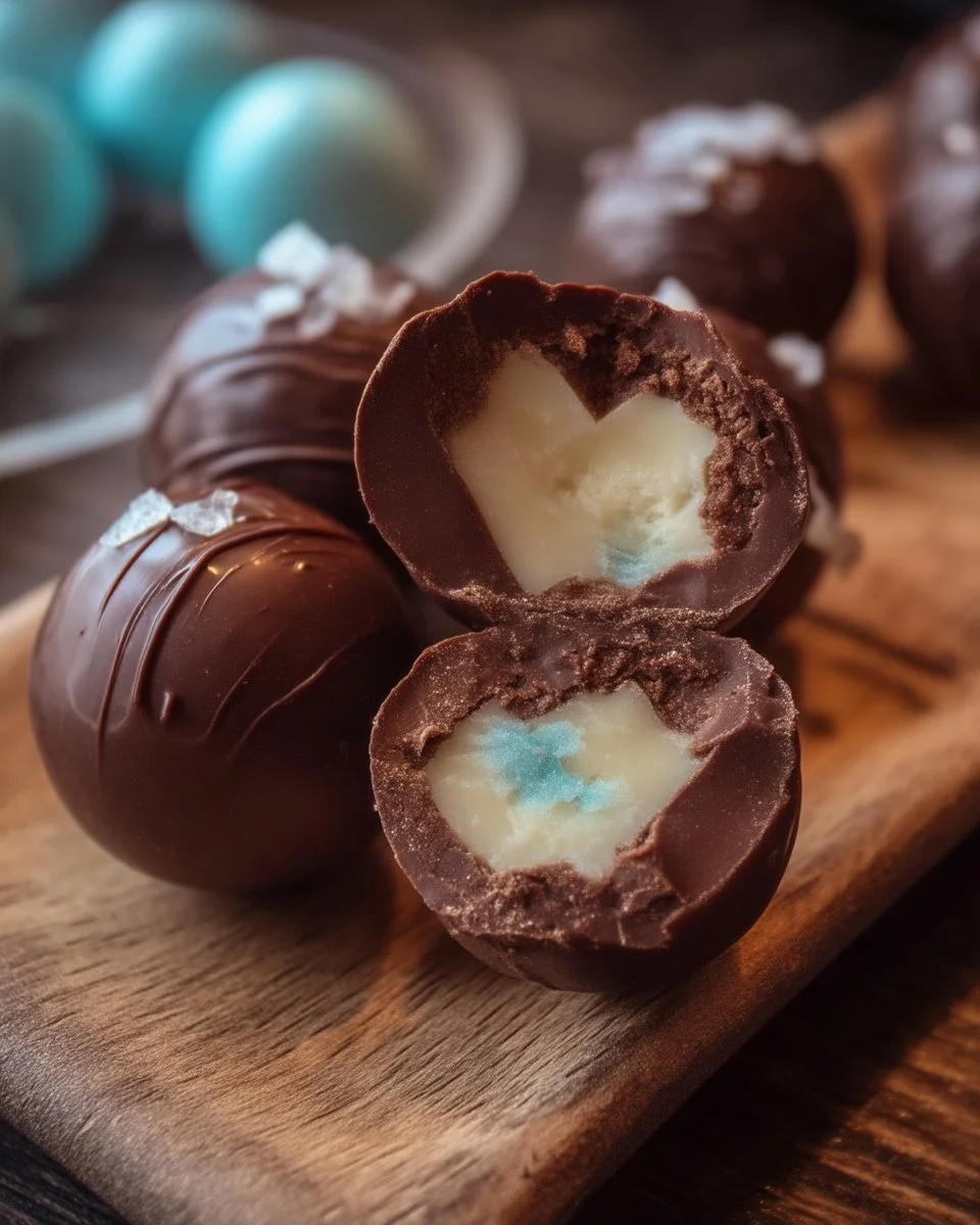 Boule de Chocolat à la Vanille - délice chocolaté et crémeux.