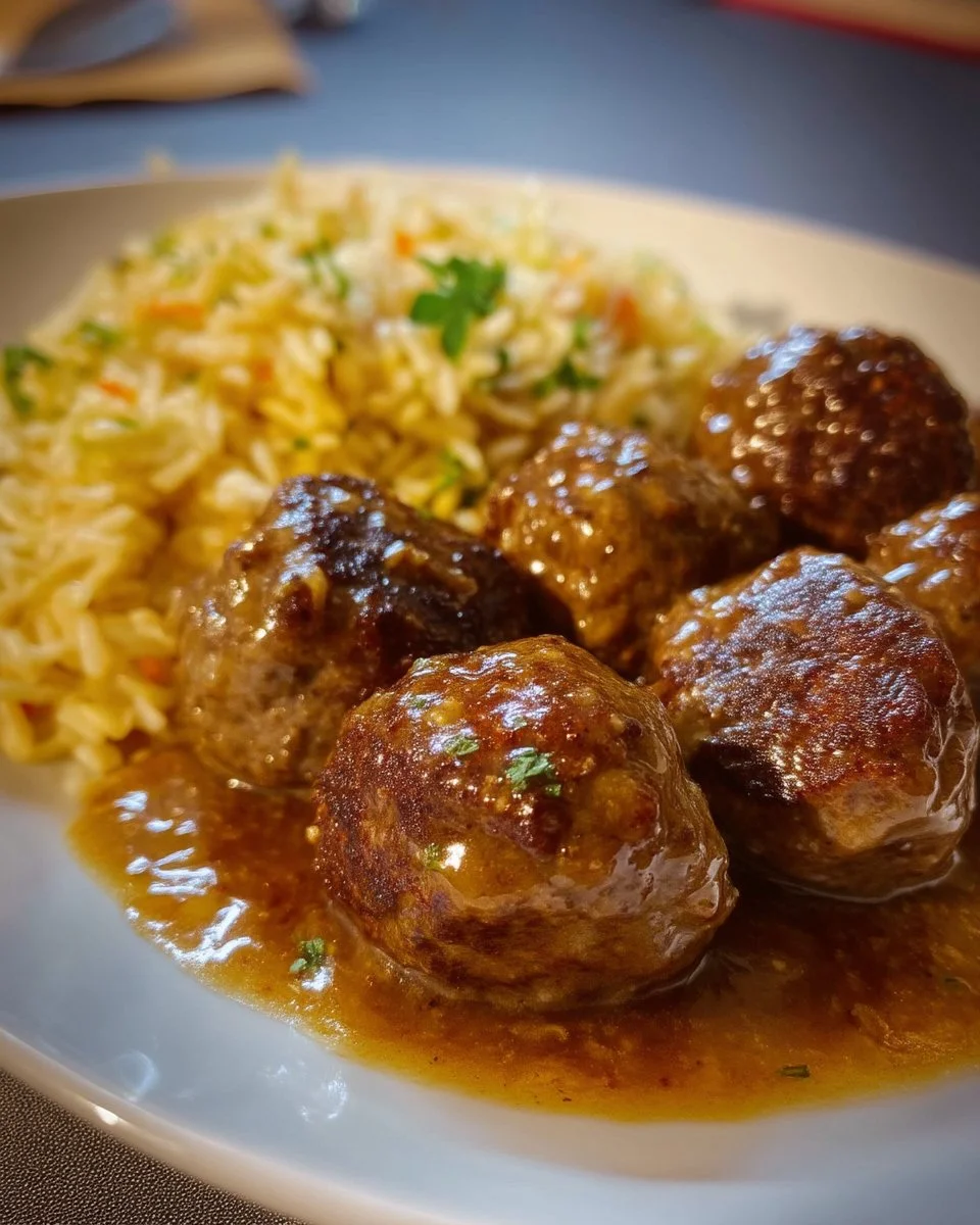 Boulettes de bœuf moutarde et miel, plat savoureux et réconfortant