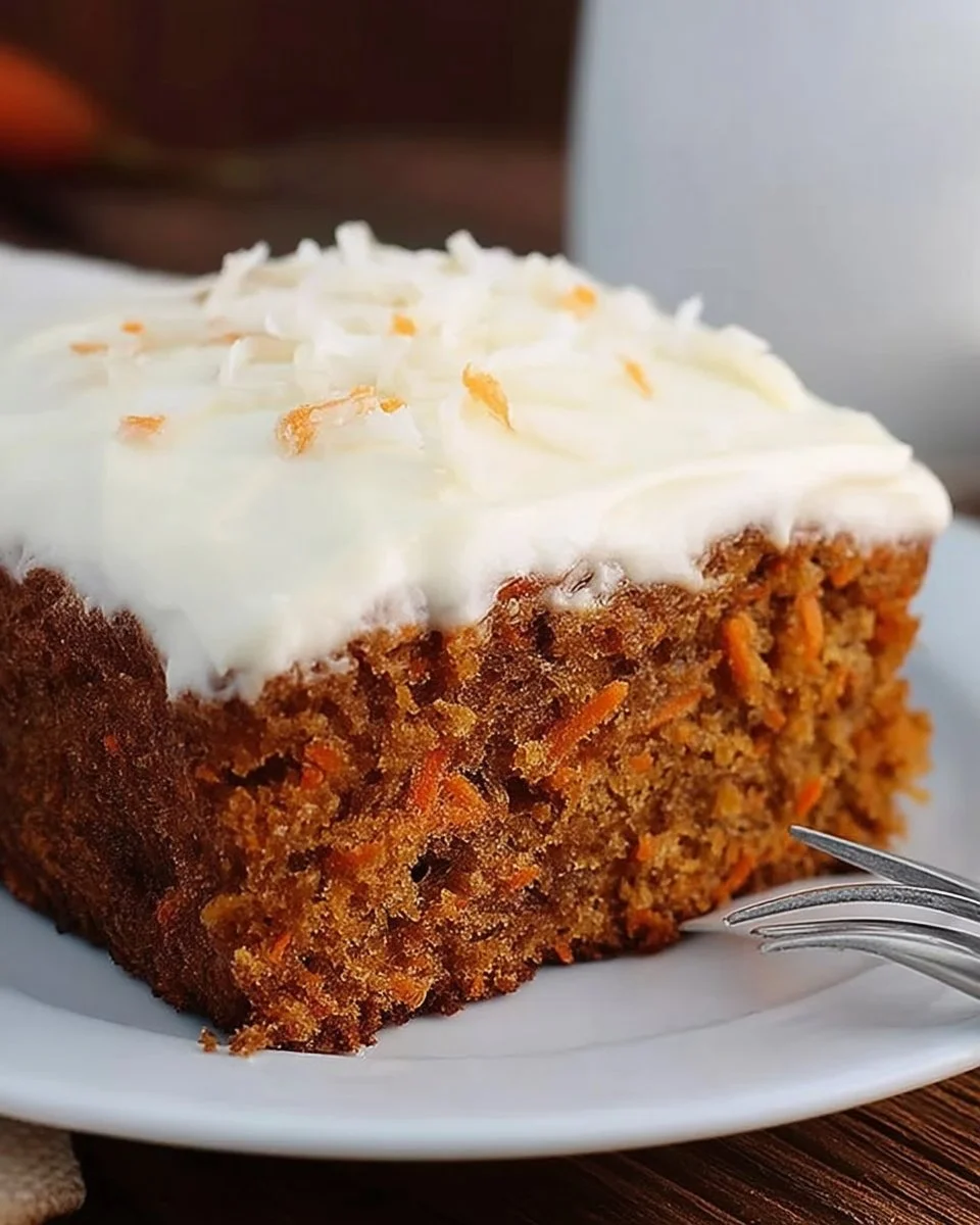 Carrot cake moelleux avec glaçage au fromage à la crème