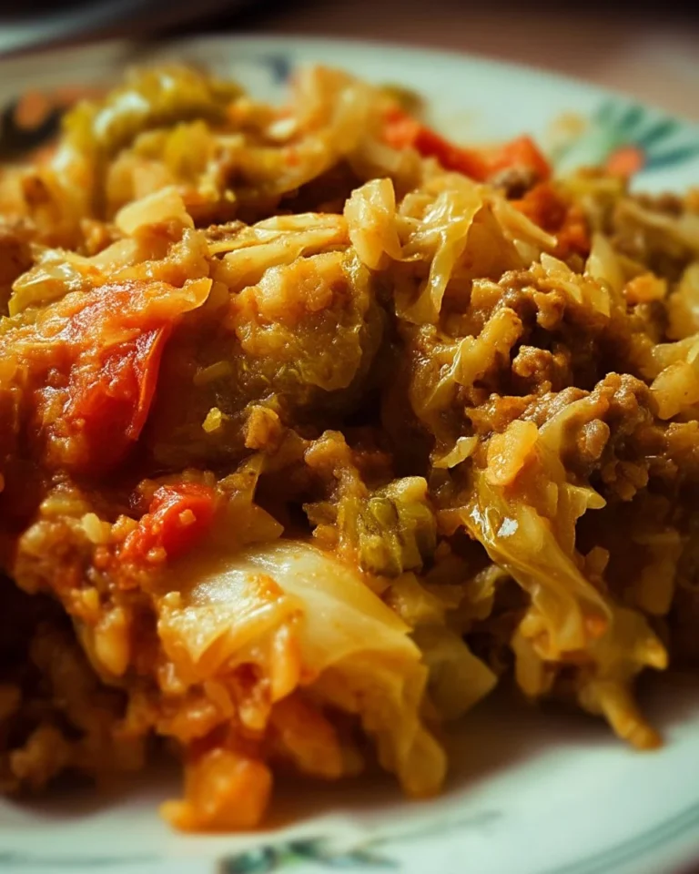 Casserole de boeuf au chou, un plat savoureux et réconfortant
