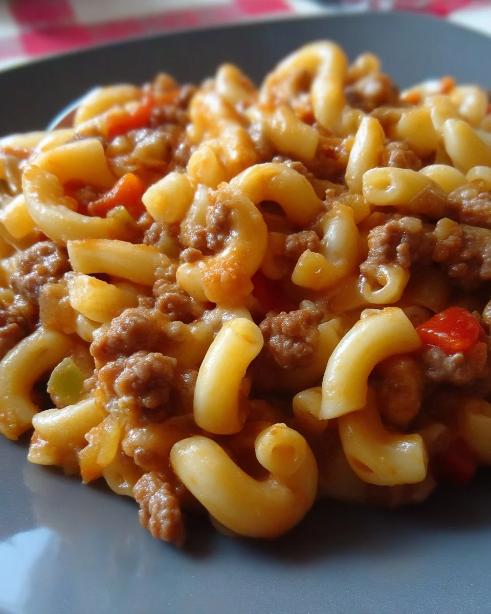 Casserole de macaroni au boeuf haché, un plat réconfortant et savoureux