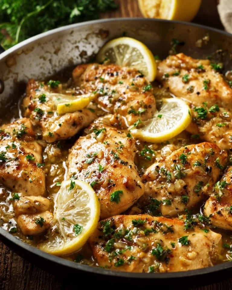 Casserole de poulet crémeux ail et citron, un plat délicieux et réconfortant