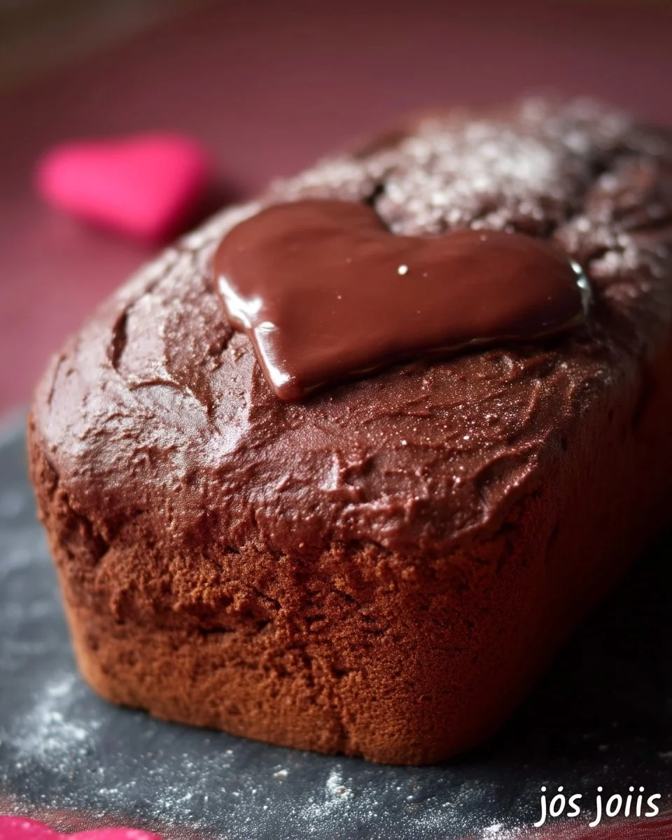 Gâteau au chocolat avec un cœur caché pour la Saint-Valentin.