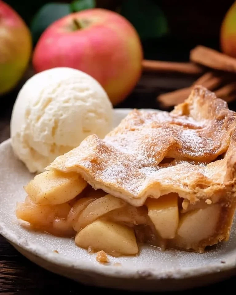 Tarte aux pommes à la cannelle classique garnie de pommes et d'épices
