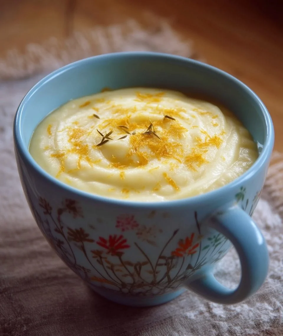 Crème de panais à l'orange servie dans un bol avec des zestes d'orange