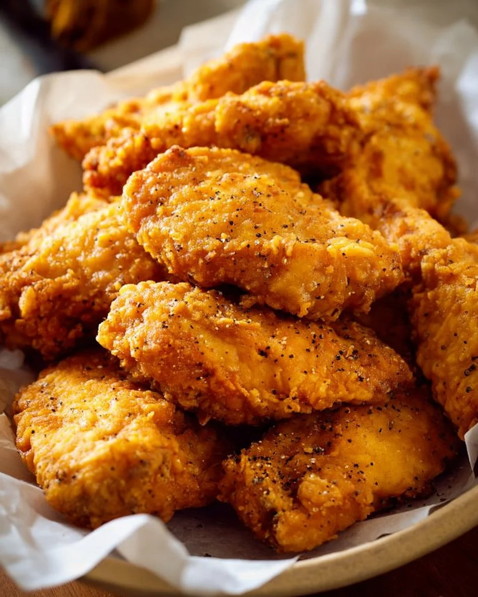 Poulet frit au four croustillant préparé sans friteuse