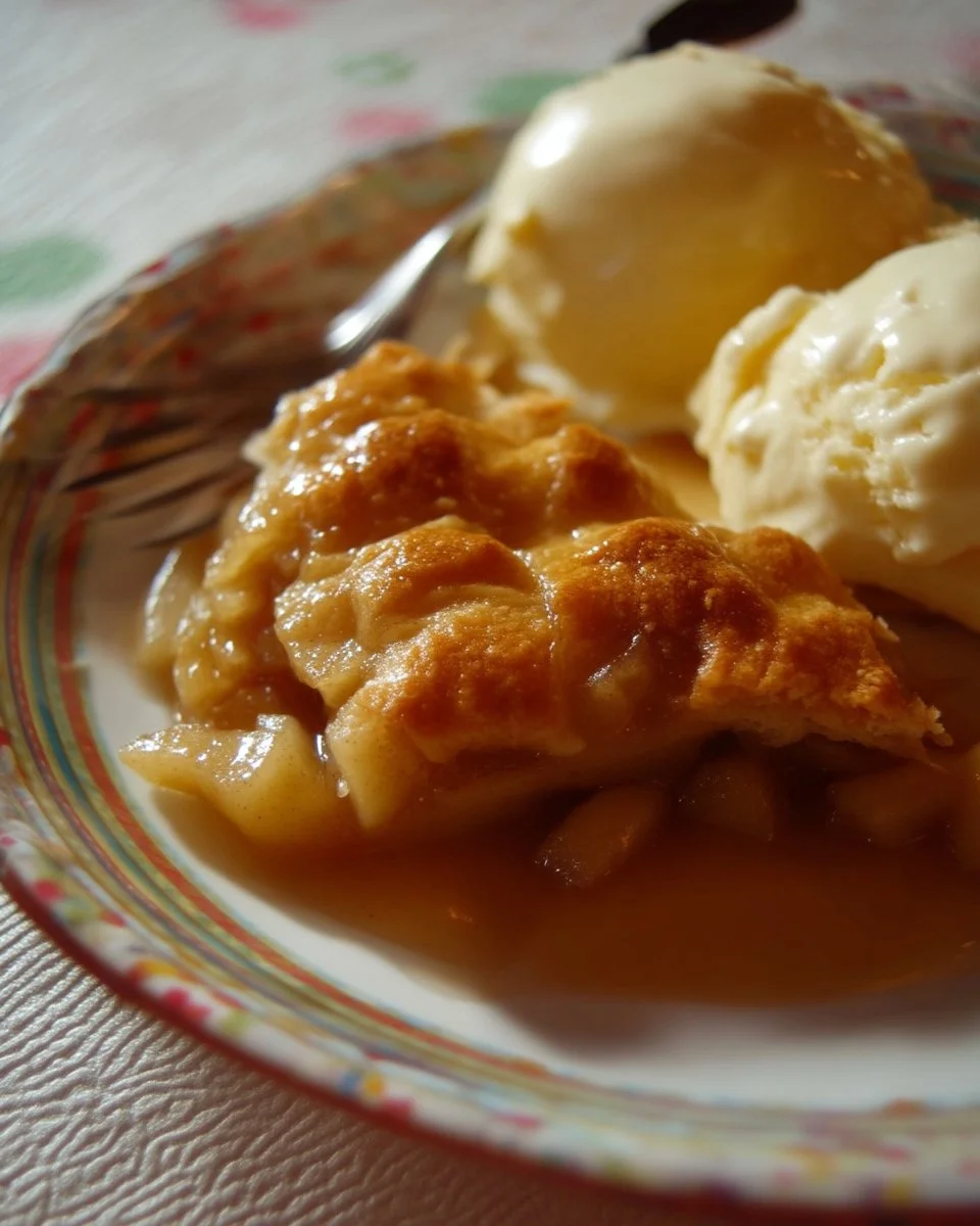 Croustade aux pommes et à l'érable, un dessert savoureux et réconfortant.