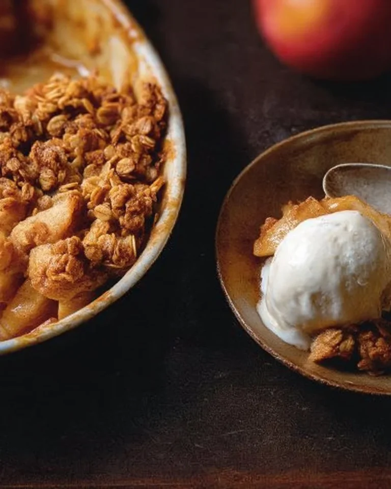 Croustade aux pommes et au porto prête à déguster, dessert savoureux et croustillant.