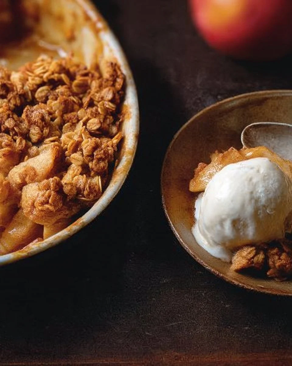 Croustade aux pommes et au porto prête à déguster, dessert savoureux et croustillant.