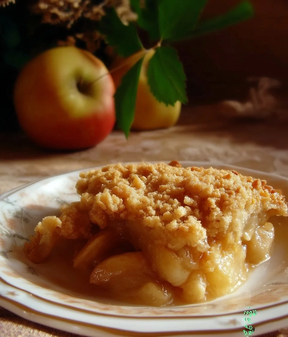 Croustarde aux pommes, tarte aux pommes croustillante et savoureuse