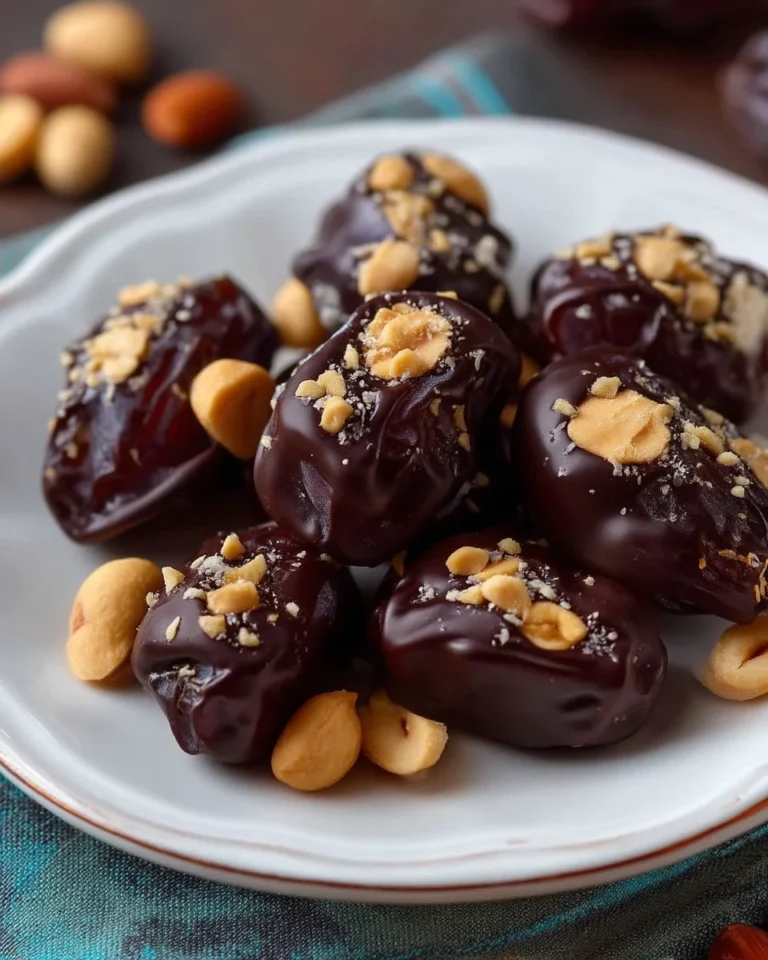 Encas sain: dattes, cacahuètes et chocolat sans sucre ajouté