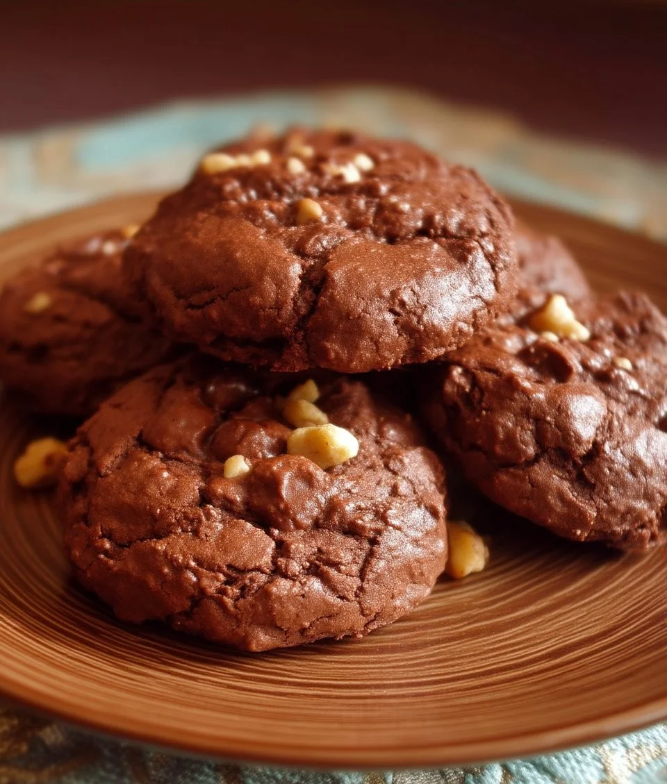 Biscuits décadents au chocolat double et noix à la manière Di Stasio