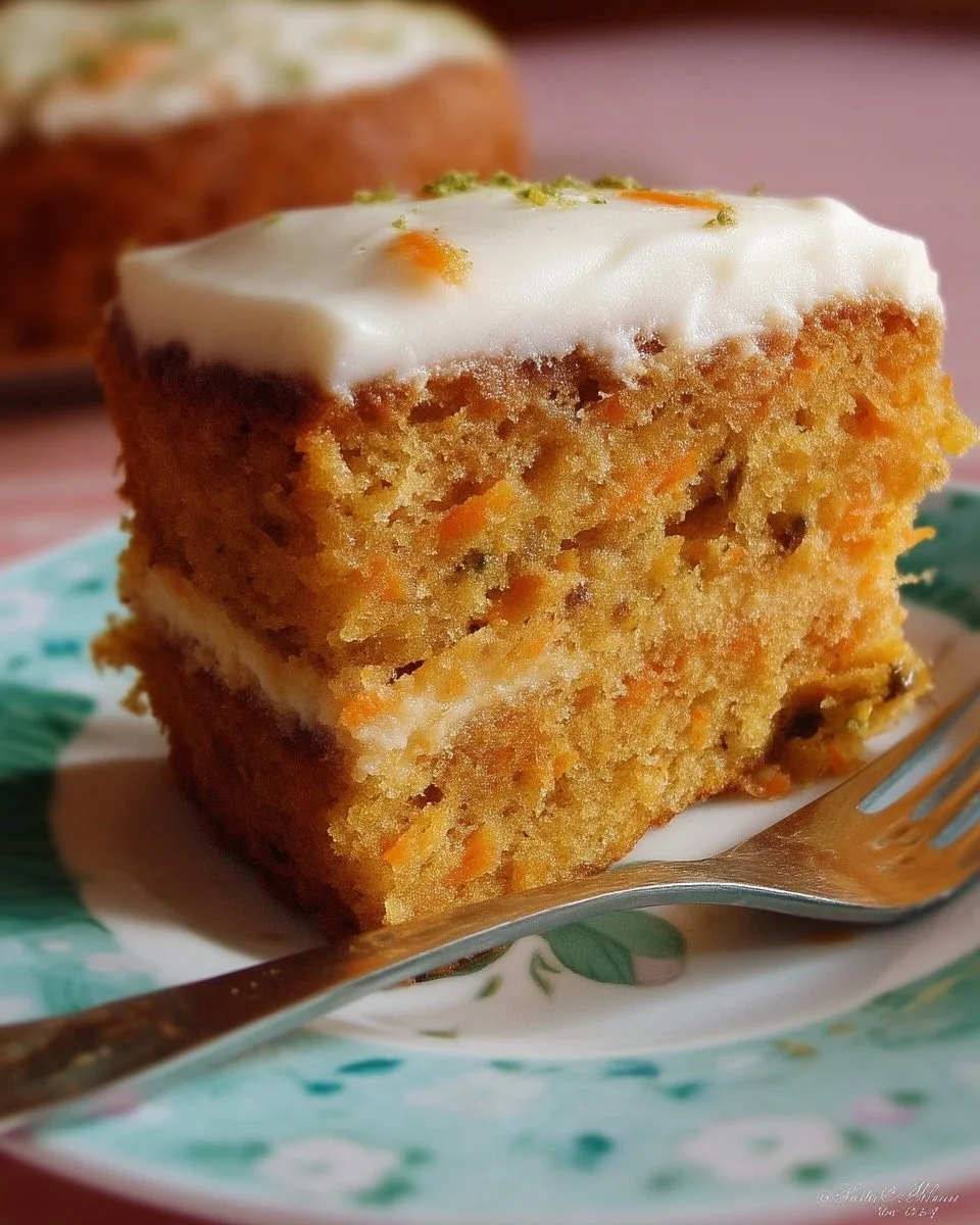 Gâteau aux carottes moelleux avec des épices et des noix