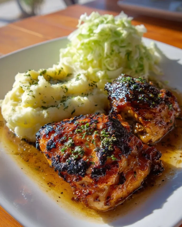 Hauts de cuisses de poulet cuits au four, recette savoureuse et croustillante.